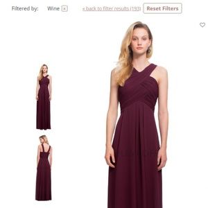 Bill Levkoff Bridesmaid Dress Style 7016; Wine